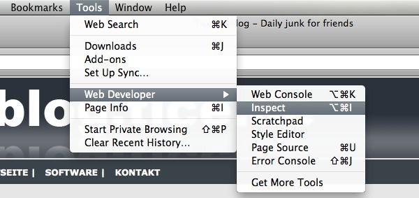 Firefox 3D Menue